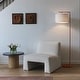 preview thumbnail 19 of 46, Brightech Montage Modern 60 in. Contemporary Arc LED Color Adjusting Floor Lamp with White Fabric Drum Shade