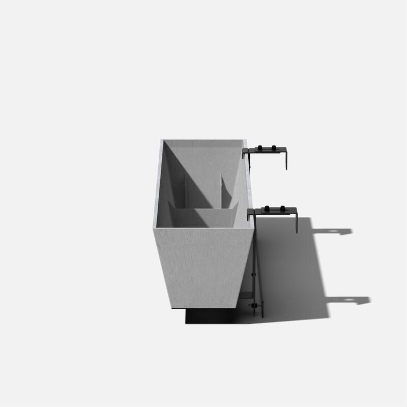 Pure Series Railing Window Box Planter