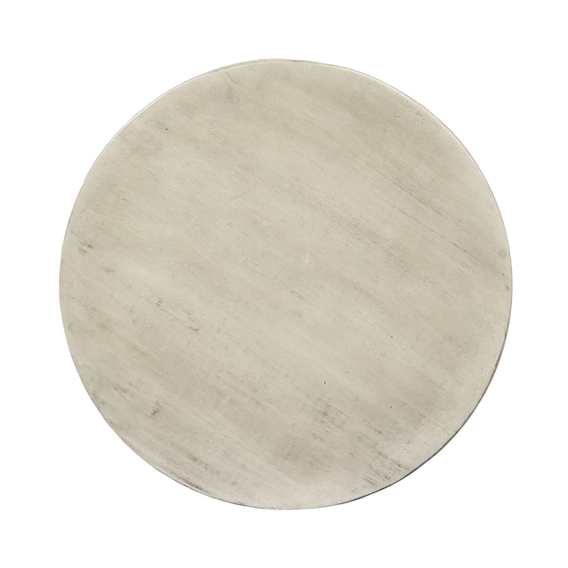 Roomfitters Solid Acacia Wood Round Side Table, Mid-Century Accent End Table for Living Room or Patio