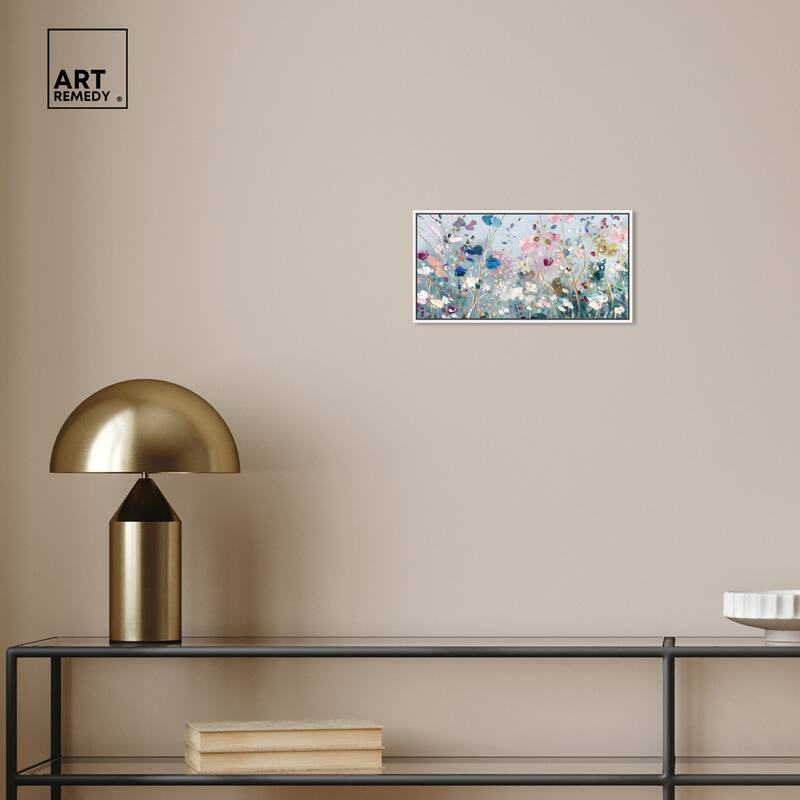 Art Remedy Blue Forest Ii Framed Floral Fine 1 Piece Canvas Wall Art