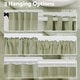 preview thumbnail 23 of 46, Linen Blend Light Filtering Back Tab/Rod Pocket Panel Pair(Set of 2)