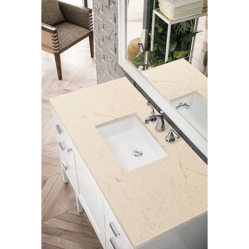 James Martin Vanities Addison 48" Single Basin Hardwood Vanity Set