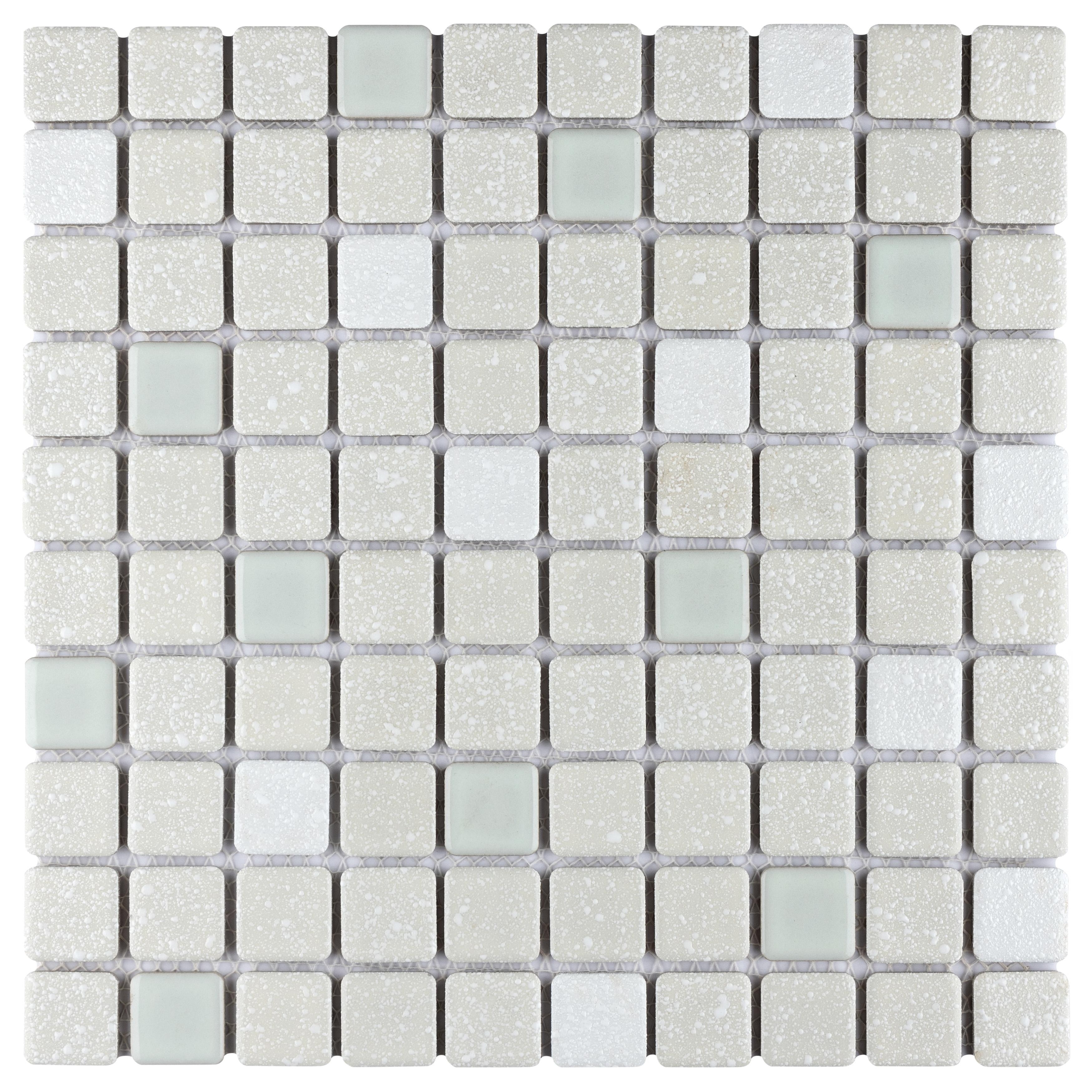Merola Tile Crystalline Square Pistachio 12" x 12" Porcelain Floor and Wall Tile