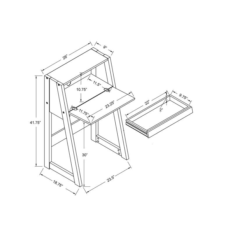 Dol Contemporary 26-inch Wood Compact Computer Desk by Furniture of America