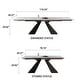 preview thumbnail 12 of 56, 110.24" Extendable Rectangular Sintered Stone Double Pedestal Dining Table Seat 8-12