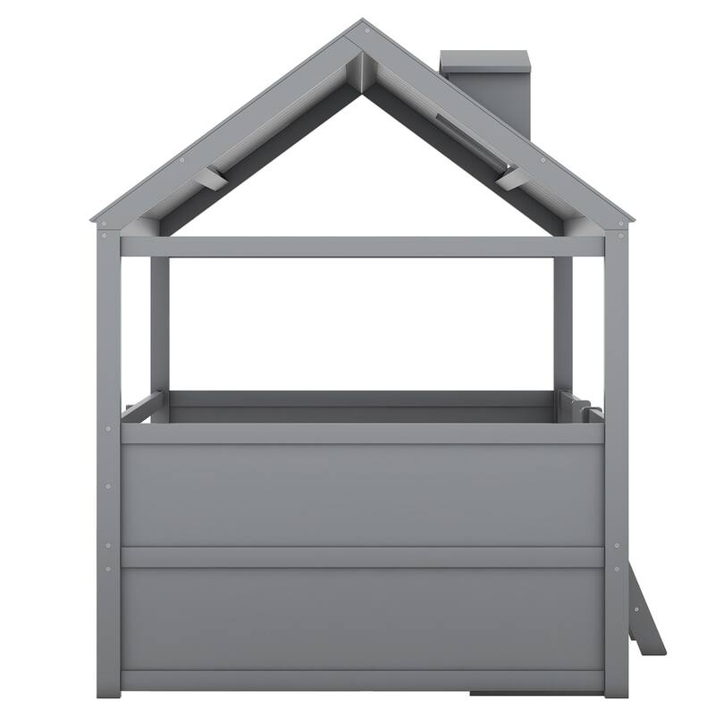 Merax House Bed with Roof and 4 drawers