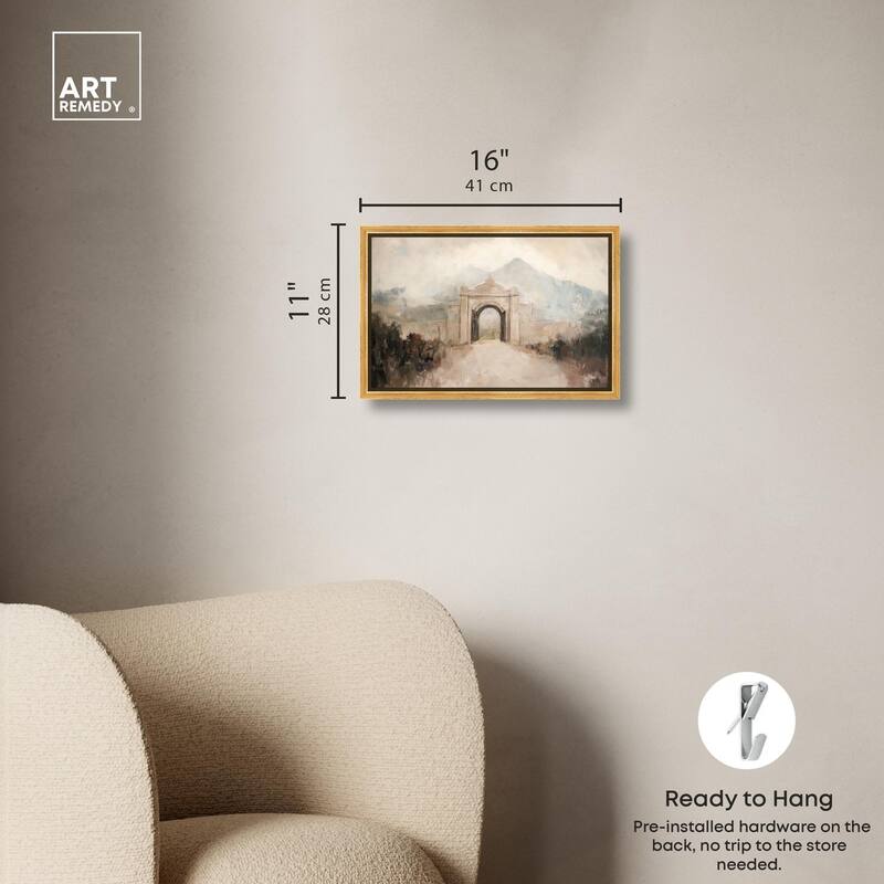 Stone Arch Canvas by Art Remedy