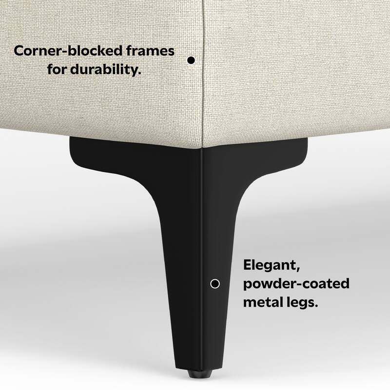 WYNDENHALL Lana Ottoman in Tightly Woven Performance Fabric