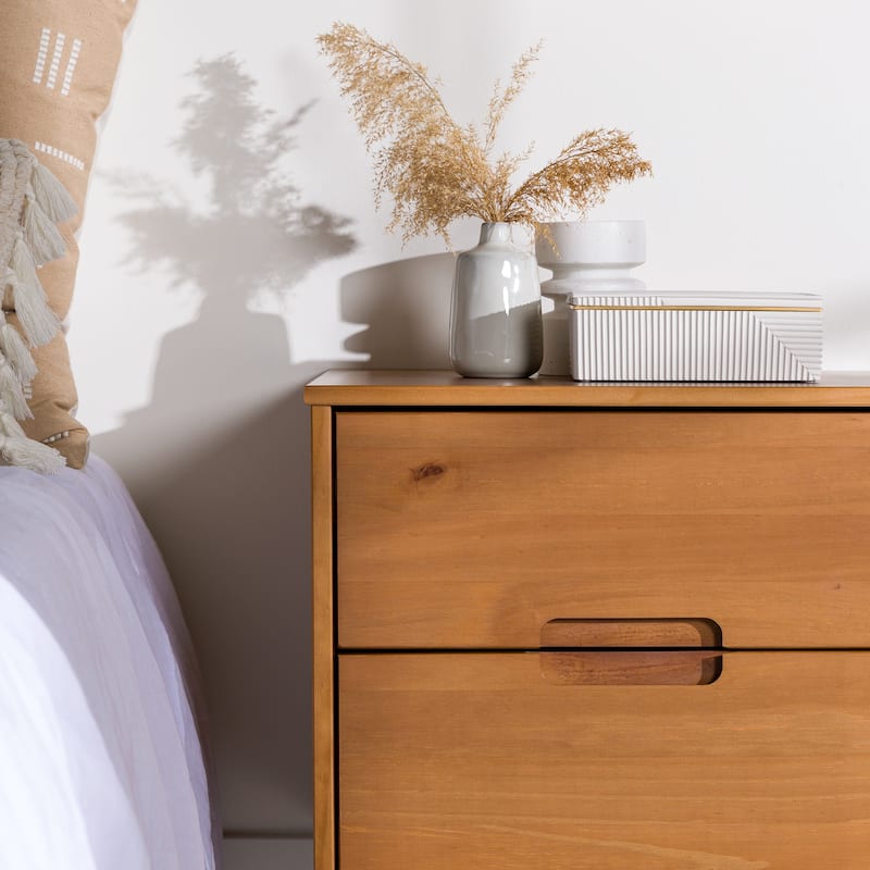 Middlebrook Mid-Century Solid Wood 2-Drawer Nightstand, Set of 2