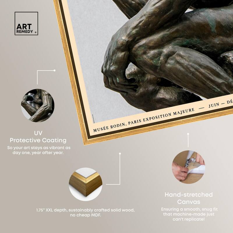 The Thinker Canvas by Art Remedy