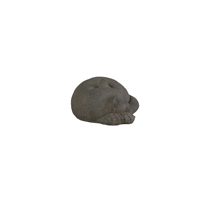 Graceful Slumber Curled Sleeping Cat Memorial Statue