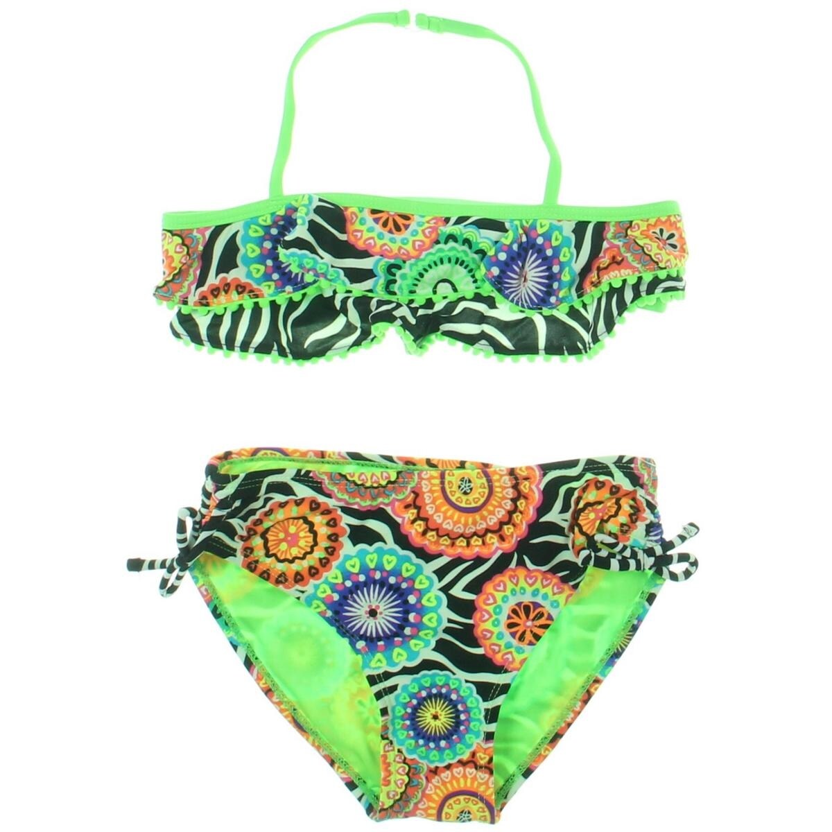 Breaking Waves Girls One in A Medallion Tankini Swimsuit