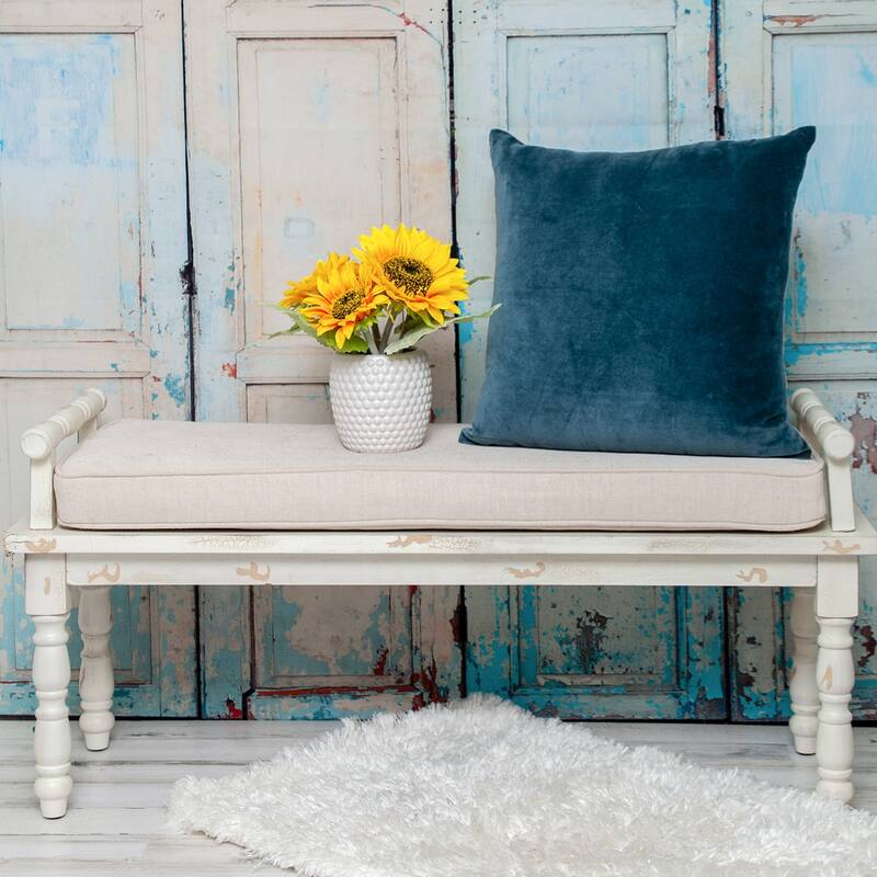 Solid Square Throw Pillow - 18" - Teal Blue