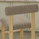 preview thumbnail 20 of 35, Corvus Caen Teddy Fabric Bar Stools with Wood Legs (Set of 2)