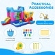 preview thumbnail 9 of 7, Gymax Inflatable Bounce House w/Slides Jumping Area Ball Pit Climbing - Multi-color