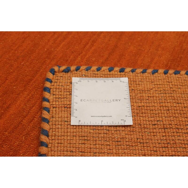 Kashkuli Gabbeh Burnt Orange Rug 2'7" x 6'7" - 2'7 x 6'7