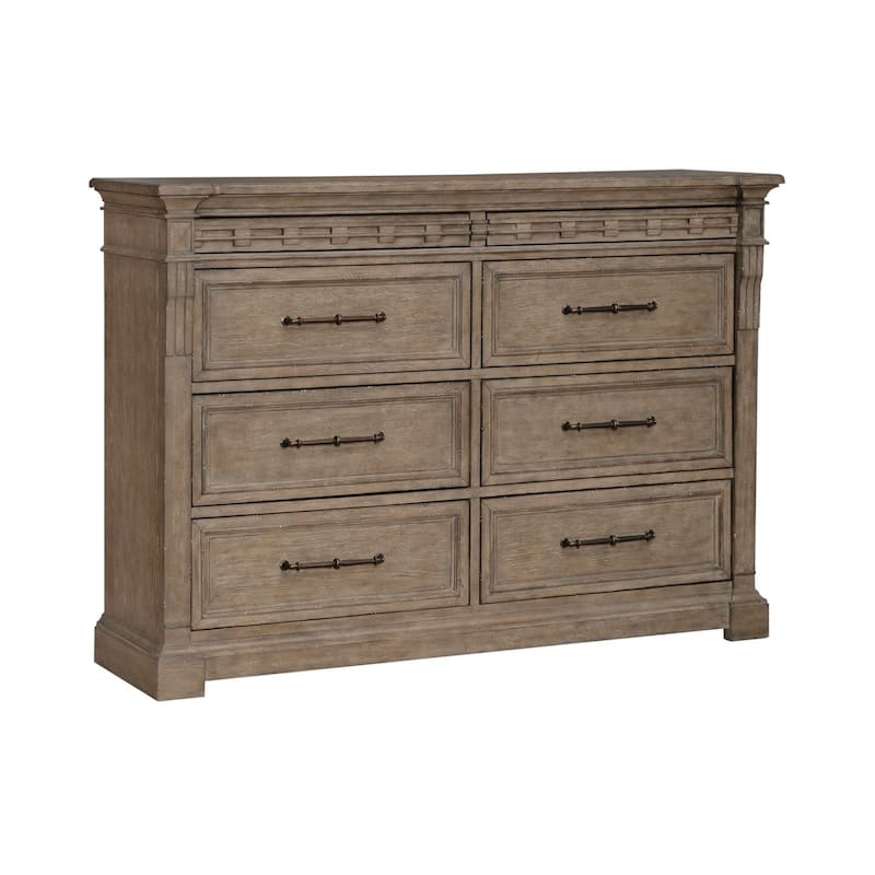 Town & Country Dusty Taupe 8 Drawer Dresser