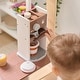 preview thumbnail 6 of 13, Teamson Kids Wooden Coffee Stand Pretend Play with Coffee Machine and 29 Pcs Accessories for Age 3-5 Kid and Toddlers