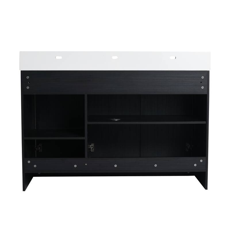 Malwee 24"/30"/36"/48" Bathroom Vanity with Sink, FreeStanding Vanity with Soft Close Doors and adjustable shelf