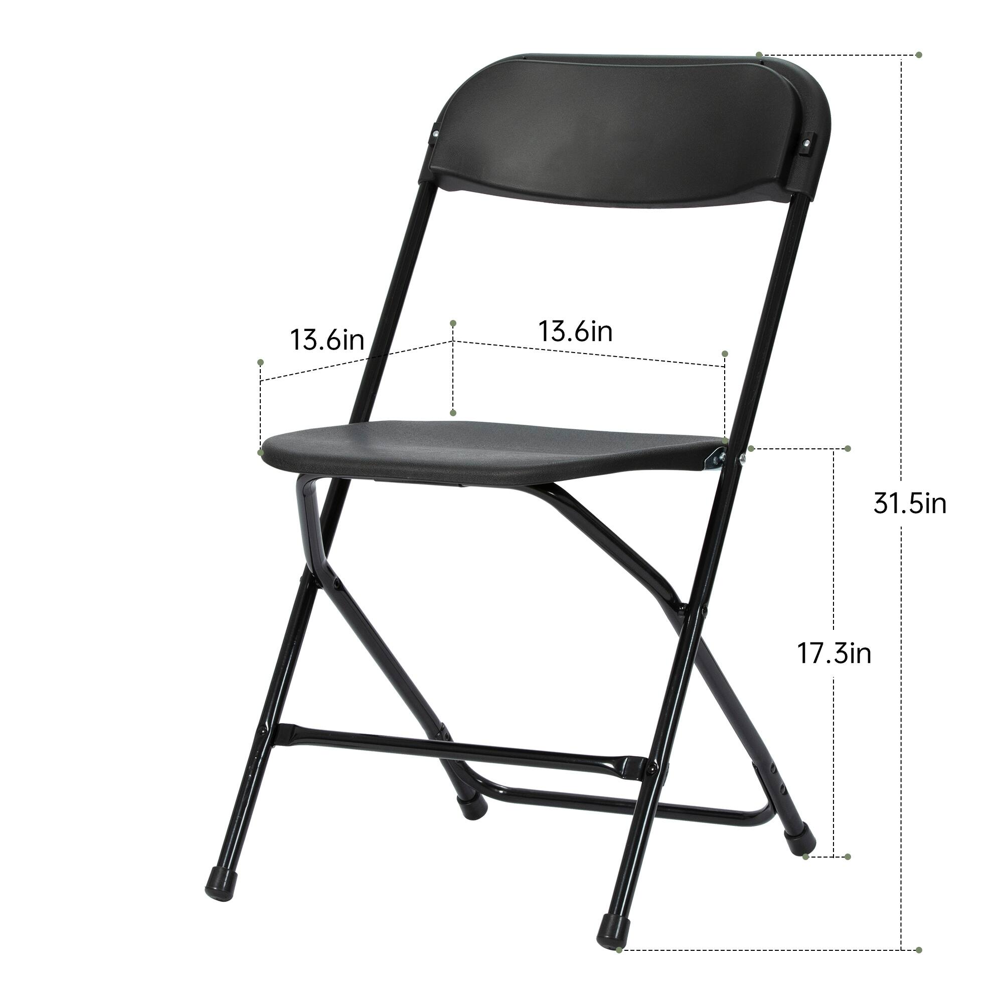 Ukuowu 10 Pack Plastic Folding Chair 350lb. Capacity for Events Office