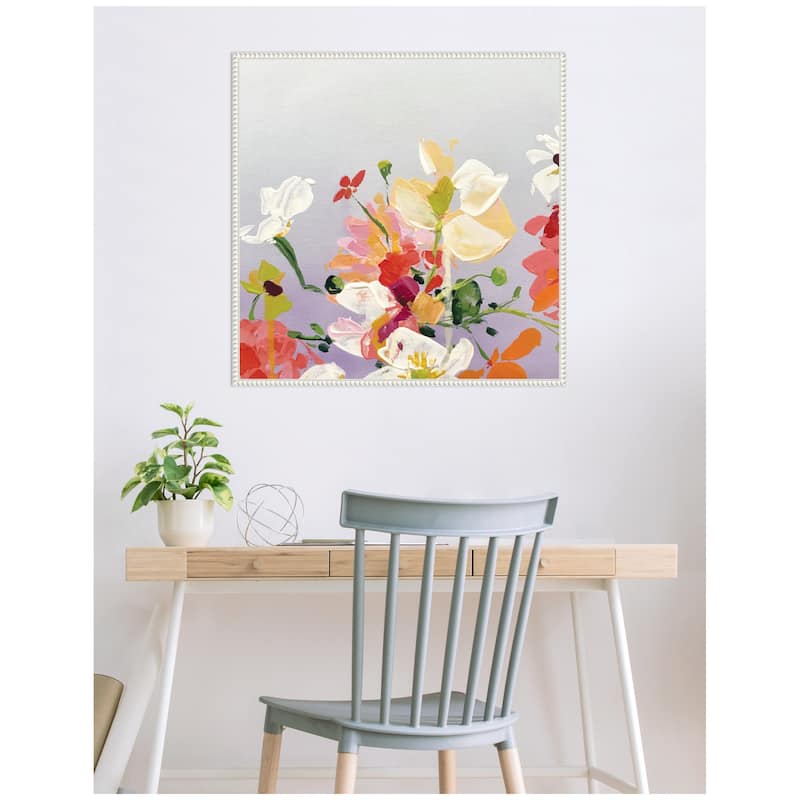 Kate and Laurel Sylvie Facing Each One Framed Canvas by Emma Daisy