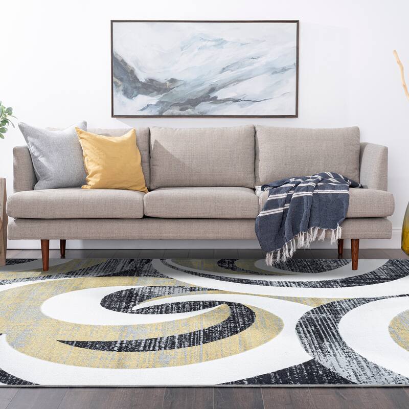 Wyman Modern & Contemporary Abstract Indoor Area Rug