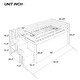 preview thumbnail 5 of 7, Twin Size Pine Wood Loft Bed with Staircase and Fence