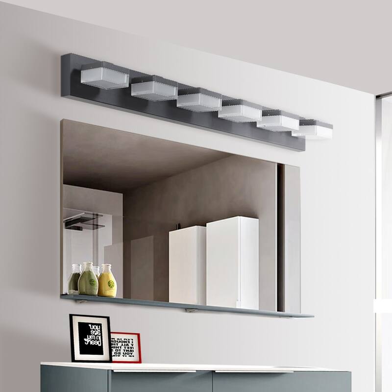 Modern 6-Light LED Vanity Mirror Light Fixture For Bathrooms And Makeup Tables
