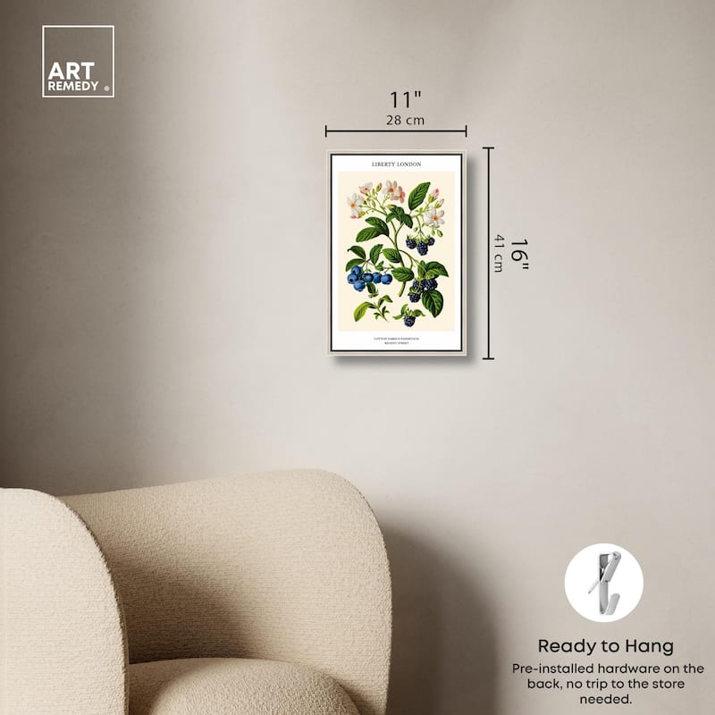 Berries and Blooms II Canvas by Art Remedy