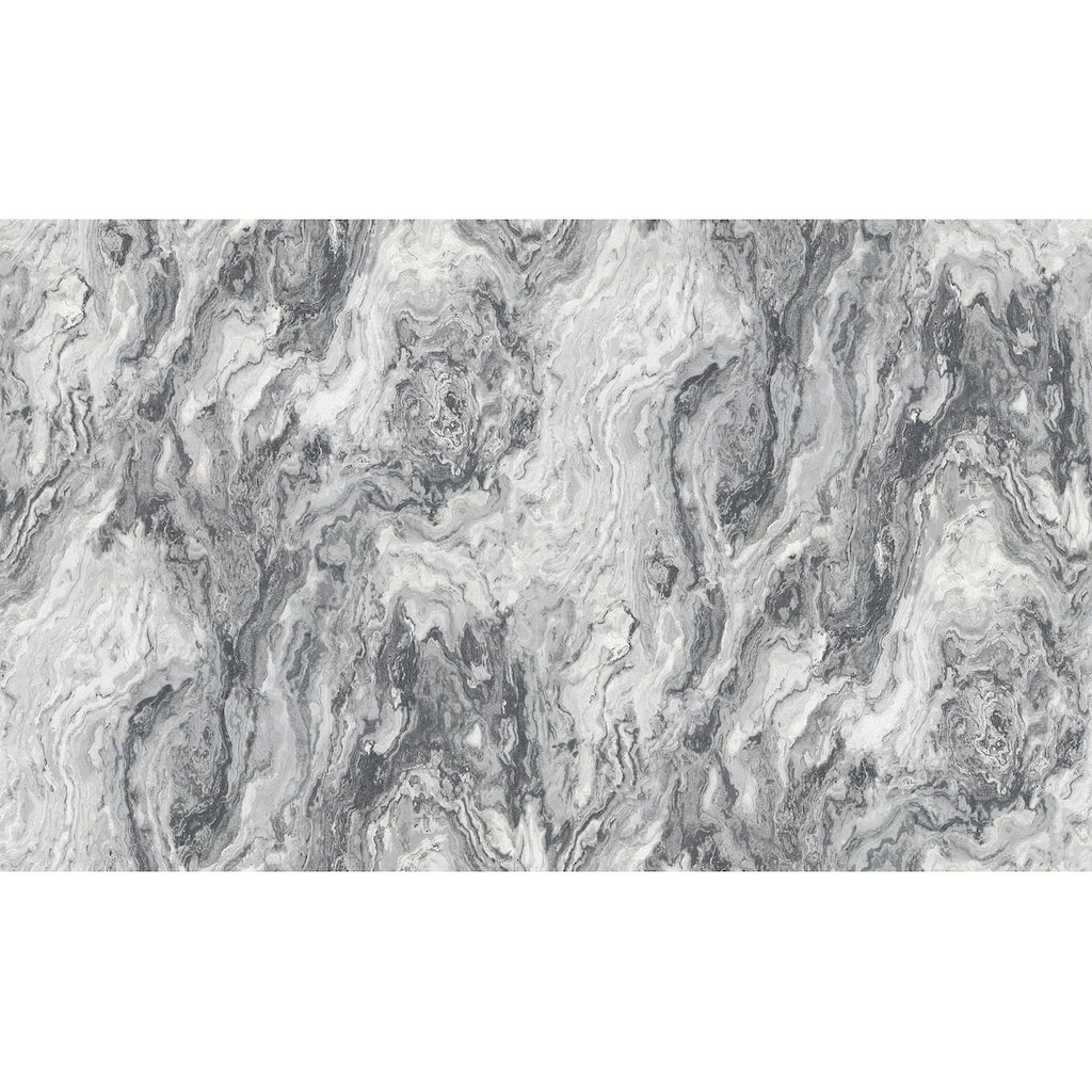 Advantage Star Charcoal Marble Wallpaper