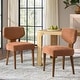 preview thumbnail 39 of 40, HULALA HOME Hipolito Mid Century Modern Ergonomic Dining Chair with Solid Wood Legs Set of 2