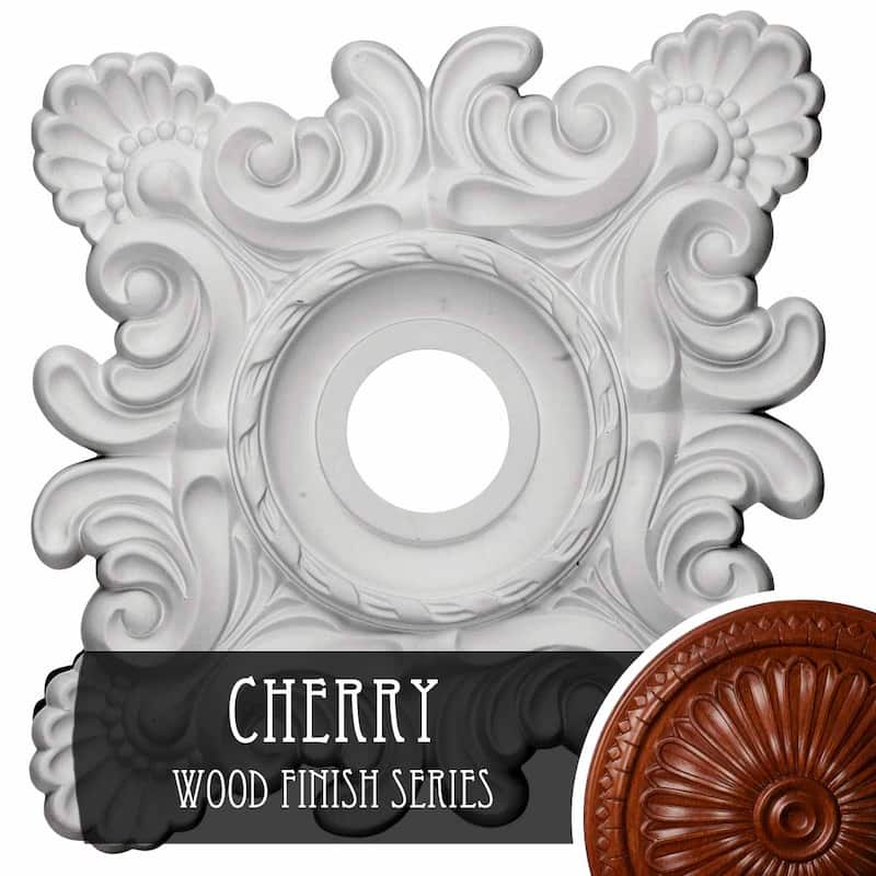 18"W x 18"H x 3 1/4"ID x 1 1/2"P Crawley Ceiling Medallion