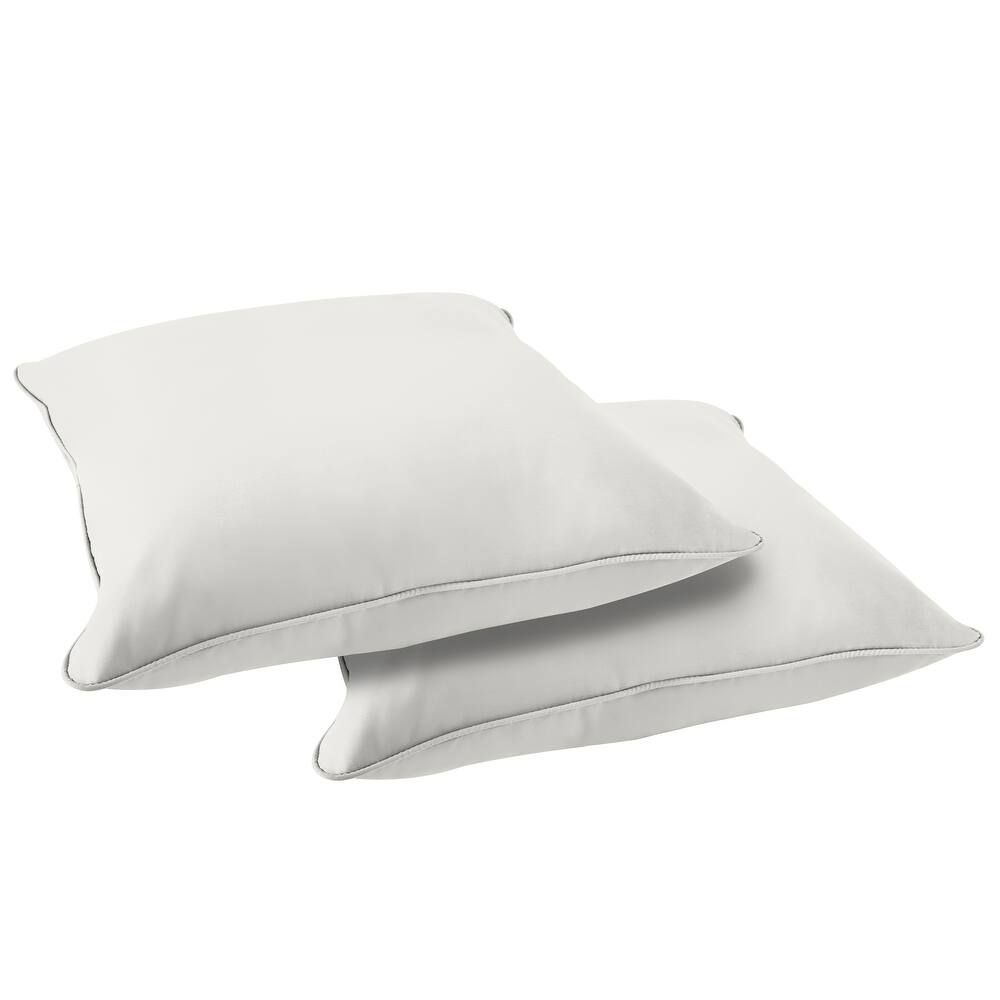 Sorra Home Sunbrella Outdoor Corded Floor Pillow Set of 2
