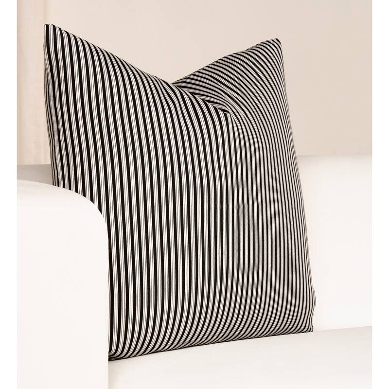 Magnolia Polo Stripe Washed Cotton Accent Pillow