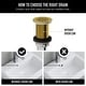 preview thumbnail 31 of 50, VIGO 1.75" W Vessel Bathroom Sink Grid Drain