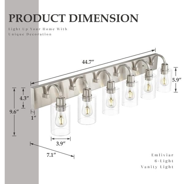 dimension image slide 19 of 26, Bathroom Vanity Light Fixtures - Farmhouse Wall Light for Bathroom