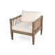 preview thumbnail 27 of 36, Christopher Knight Home Darla 4 Piece Outdoor Sleek Acacia Wood Seating Set with Water-Resistant Cushion