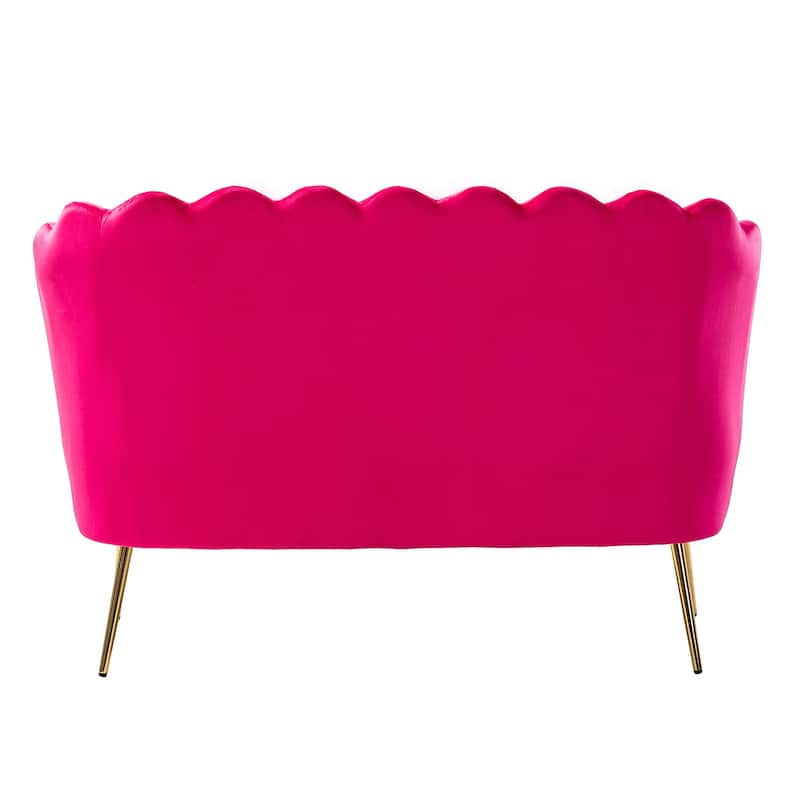 Xabier 52''Loveseat with Flower Shaped Back Design