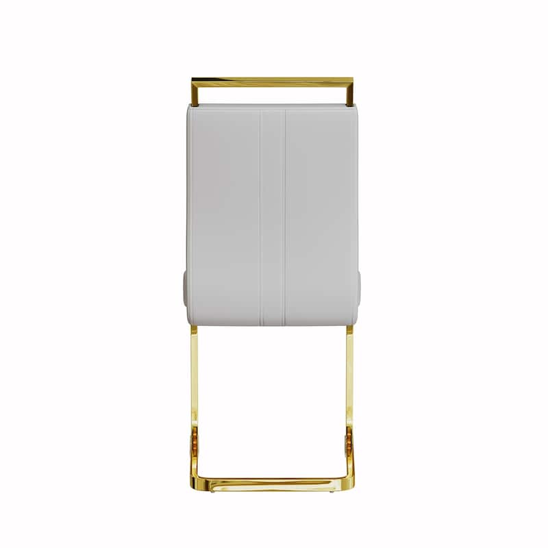 2PCS PU Dining Side Chair