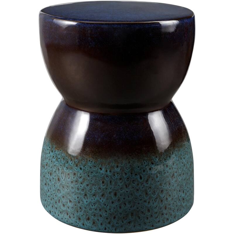Livabliss Hourglass Modern Garden Stool - Brown