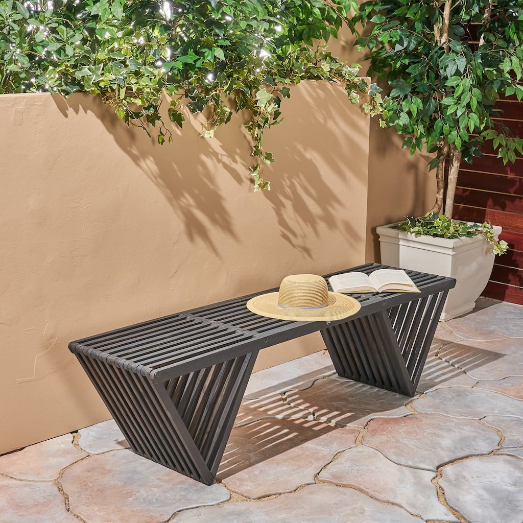 Chic Wooden Bench Outdoor Bench Accent Bench Leisure Bench