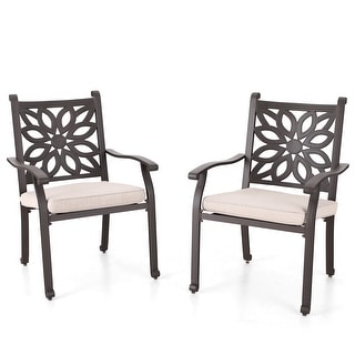 Wide outdoor online dining chairs