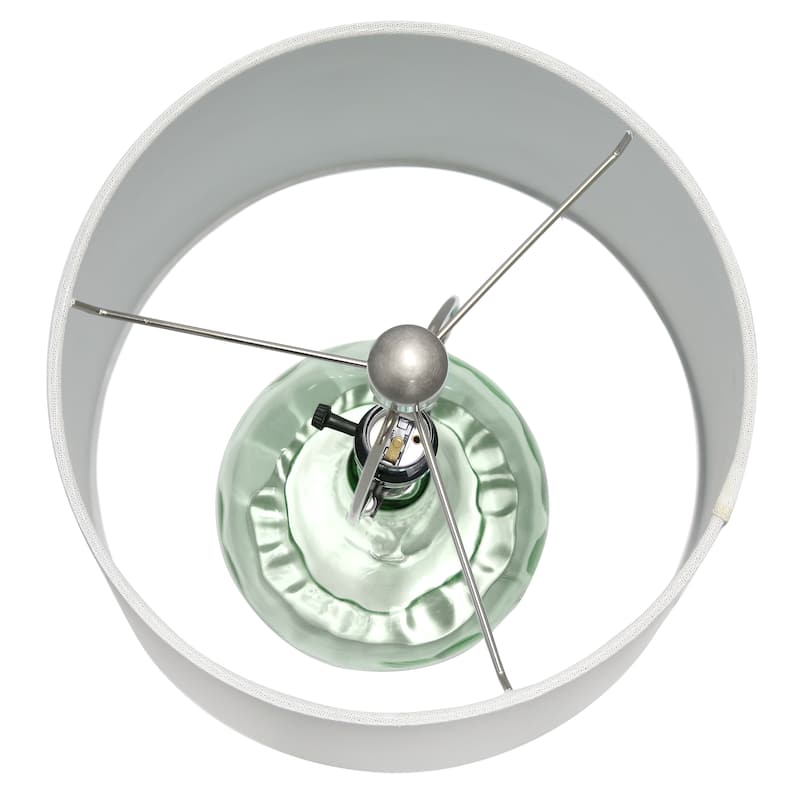 23.25 in. Modern Colored Dimpled Glass Table Lamp