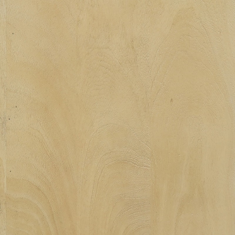 Kesna Console Sofa Table, 53 Inch Sculpted Arch, Light Beige Mango Wood