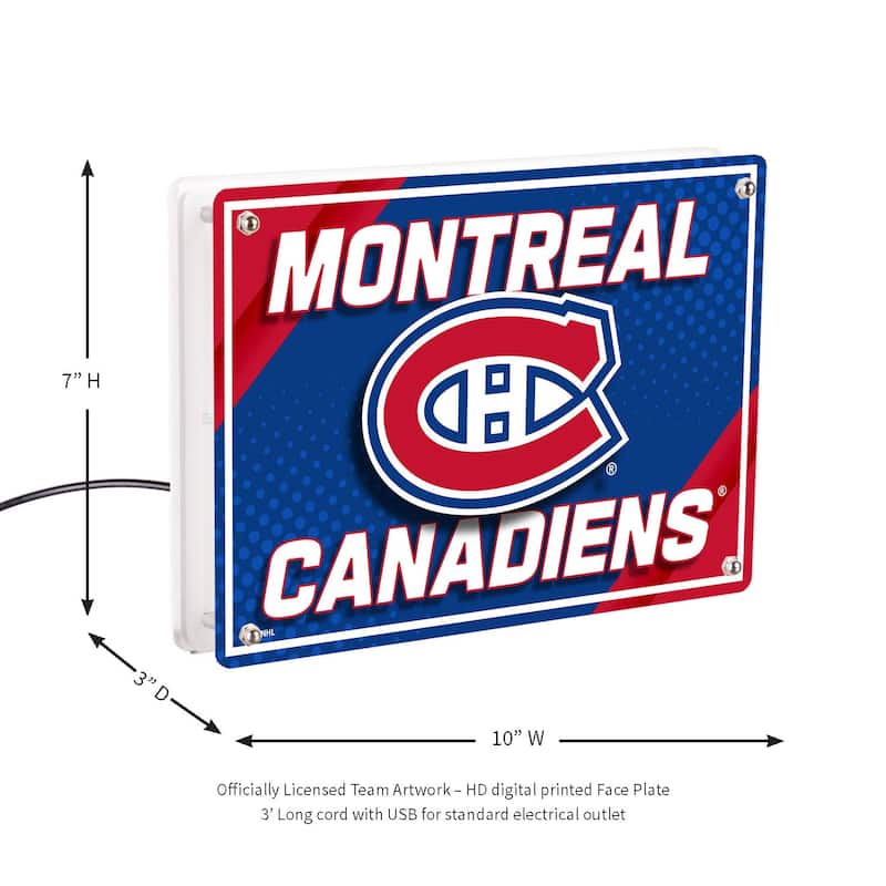 Montreal Canadiens LED Lighted Sign - White