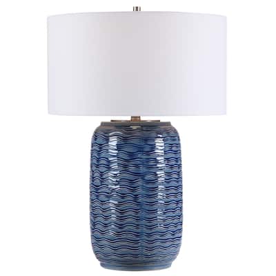 Uttermost Sedna Blue Table Lamp