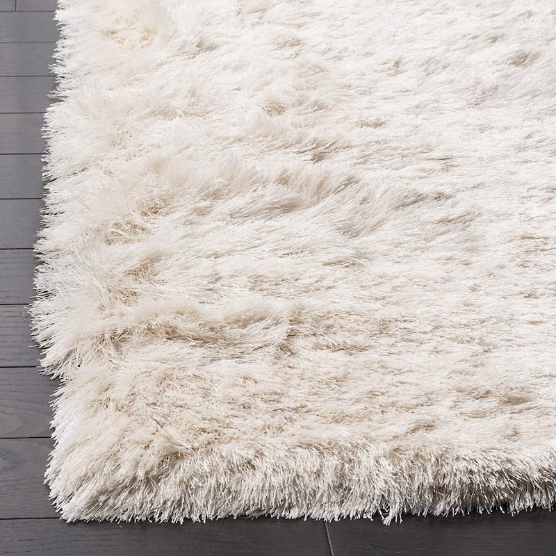 Asian Area Rug 8x10 - Grey Solid Shag Rug - Non-Shedding, Easy Care - Living Room, Bedroom Rug - 120 x 96