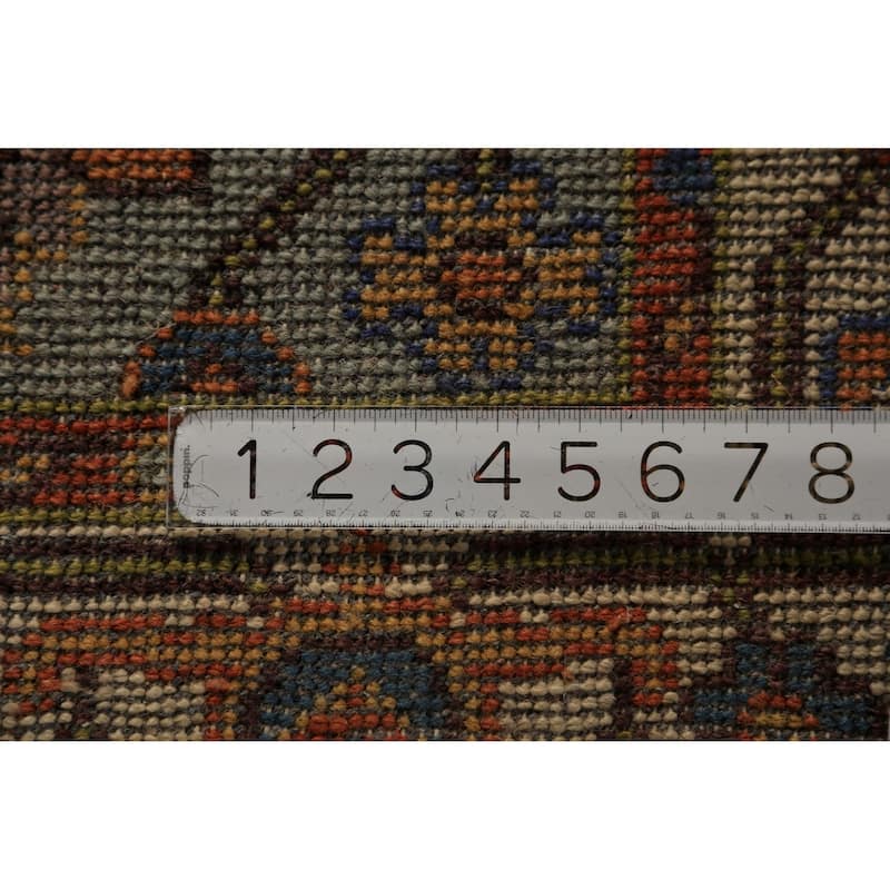 Floral Blue Oushak Oriental Rug Handmade Wool Carpet - 3'10"x 6'0"