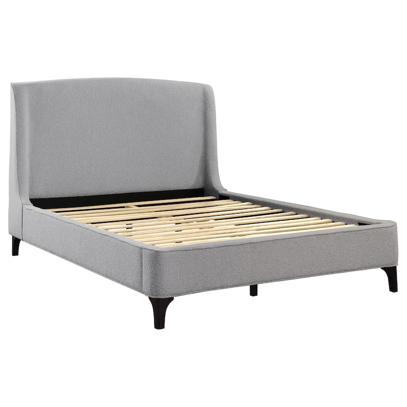 Mosby Contemporary Boucle Upholstered Wingback Bed