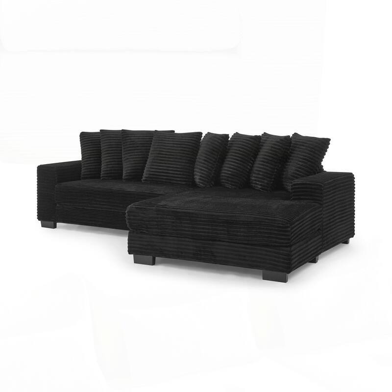 L-Shaped Modular Convertible Sofa
